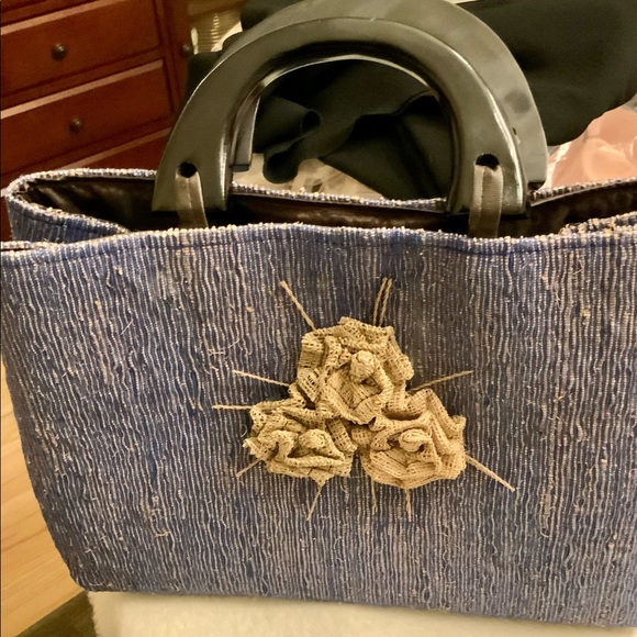 SALE NWOT ladies’ straw tote, bag, purse, w/handle - Picture 4 of 7